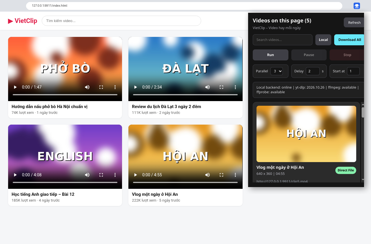 Video Downloader – Tải video mọi trang web